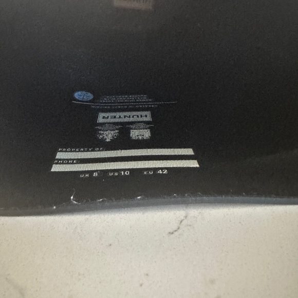 Hunter women’s Black Rain Boots - Picture 3 of 3